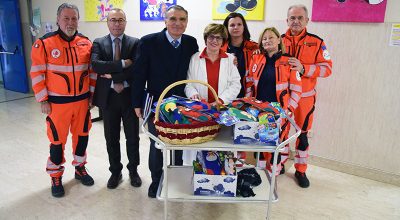 I doni della Pubblica Assistenza di Castelnuovo Berardenga al Dipartimento della Donna e dei Bambini