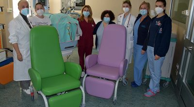 La famiglia Vercellotti dona 4 poltrone da allattamento alla Terapia Intensiva Neonatale