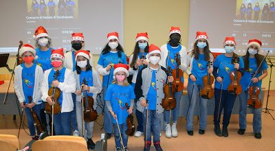 Sviolinando omaggia l’Aou Senese con il concerto di Natale dei suoi giovani allievi