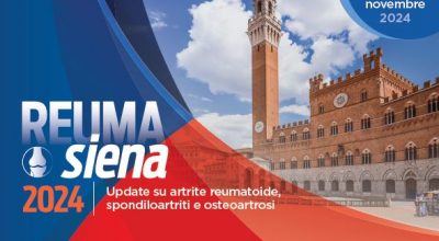 Reuma Siena 2024: fari puntati su Artrite reumatoide Spondiloartriti e Osteoartrosi