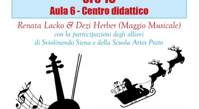 Le melodie delle Feste ad “Agorà Aou Senese – speciale Natale” grazie a “Sviolinando”