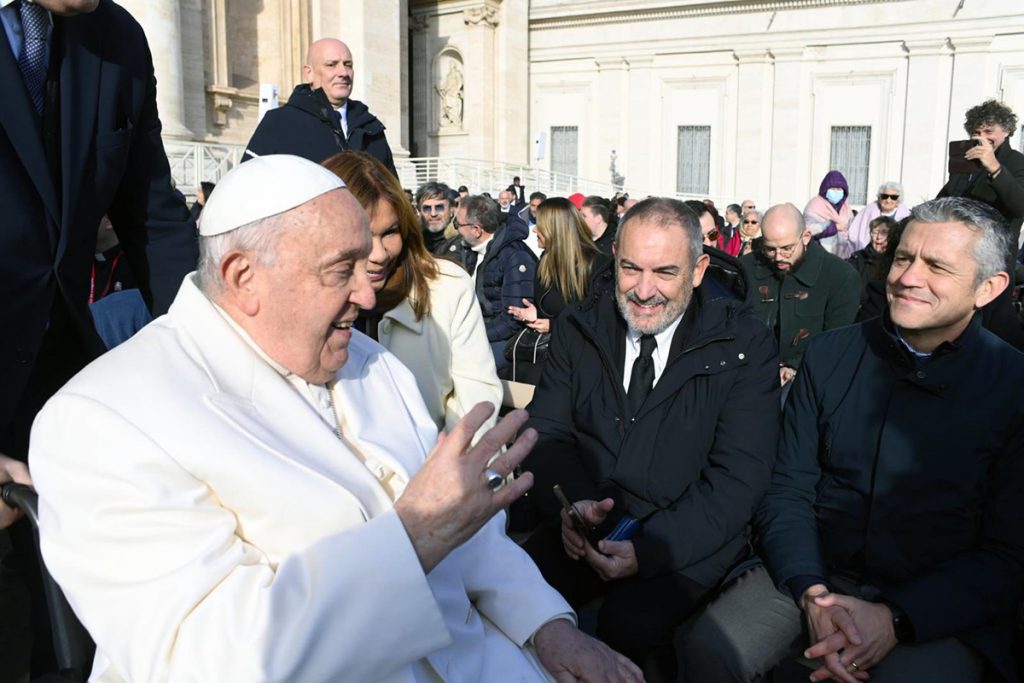 Delegazione dell’Aou Senese all’Udienza Generale con Papa Francesco