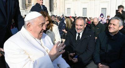 Delegazione dell’Aou Senese all’Udienza Generale con Papa Francesco